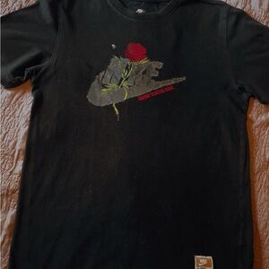 Nike Black Tee with Pink Graphic